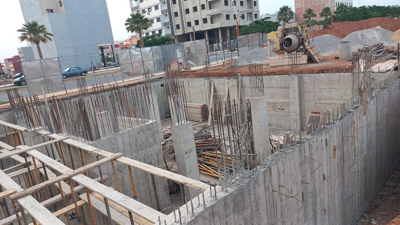 Chantier La Gaule II — façade et second œuvre